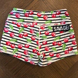 Savage cherry shorts XS